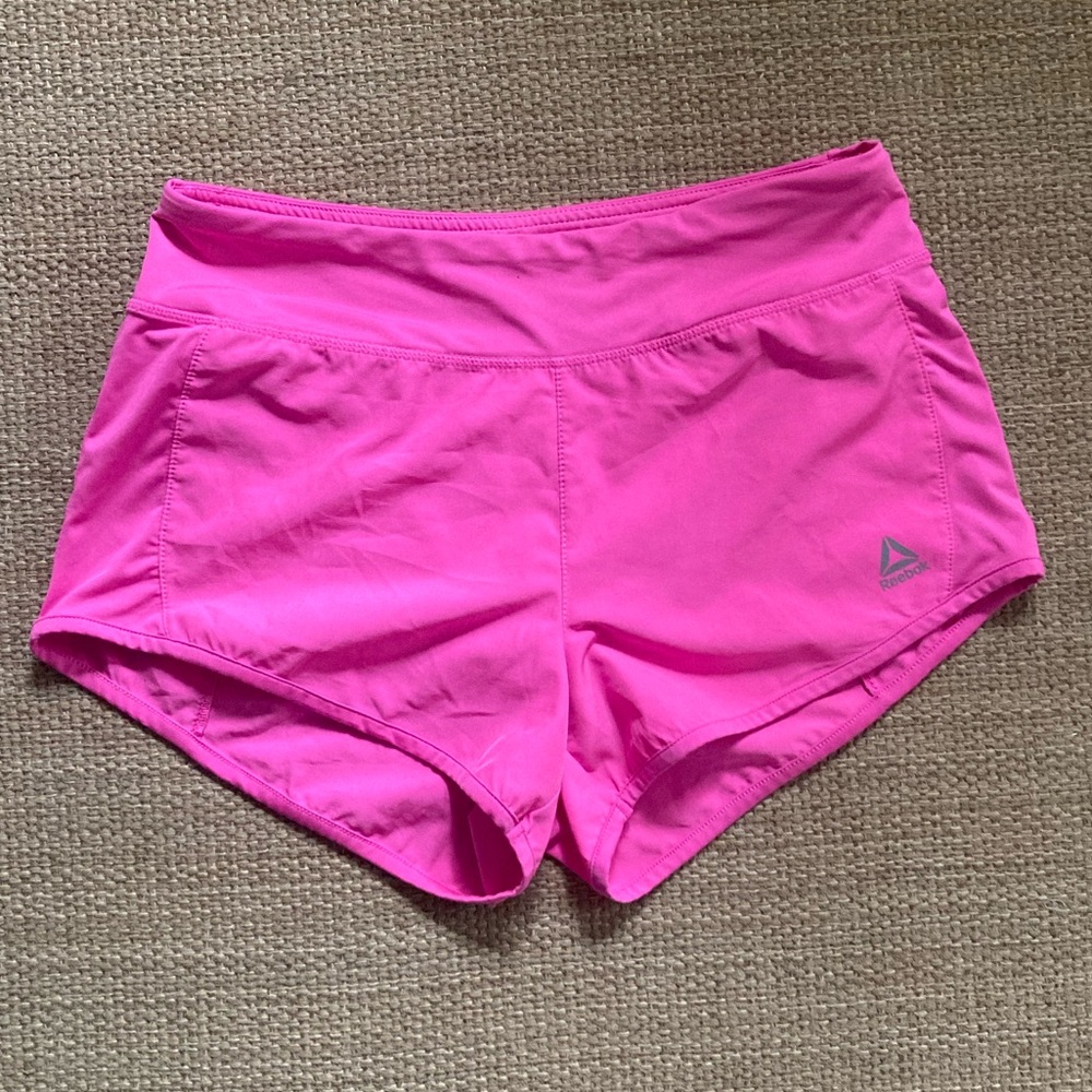 Reebok Bright Pink Workout Shorts with liner Size S
